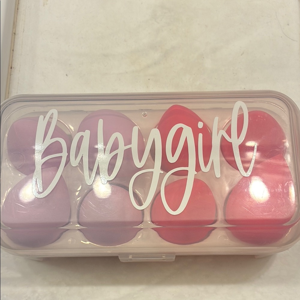 Makeup Sponge Set - Pink and Red